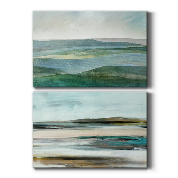 River Valley Premium Gallery Wrapped Canvas - Ready to Hang - Set of 2 - 8 x 12 Each