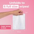 thumbnail image 3 of Toallitas MOONIES Travel Flushable 8 paquetes aroma a rosa, 3 of 9