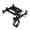 Black, variant on GUB Bicycle Phone Holder 360 Degree Rotating Aluminum Handlebar Mount, Black & Red, 3.5-6.2 inches / 8.9-15.7 cm