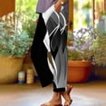 thumbnail image 2 of YUANGUANST Womens Dress Pants Women's Striped Design Loose Pocket Casual Pants Office Slacks, 2 of 4