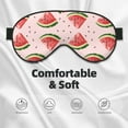 thumbnail image 3 of Xecao Hand Drawn Watermelon for Soft Fluffy Sleeping Blindfold, Nap eye cover tailored for the utmost comfort for girls, women, kids, and adults., 3 of 7