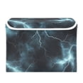 thumbnail image 7 of Yayeee Collapsible Cube Storage Bin with Lid Fabric Closet Decorative Basket with Handles, Lightning Pattern, 7 of 7