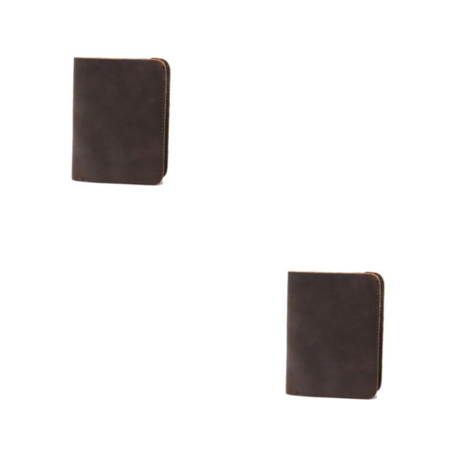 Cartera para hombre Qarigey monedero bolsillo para monedas cuero Marrón