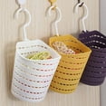 thumbnail image 6 of Hangable Storage Basket Bathroom Hanging Baskets Household Plastic Kitchen Bathroom Shower Storage Wall Hanging Basket White, 6 of 11