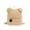 Khaki, variant on School Backpack for Teens Fuzzy Bear Ear Design Backpack Large Capacity Plush Bag Zipper Pouch Adjustable Travel Daypack