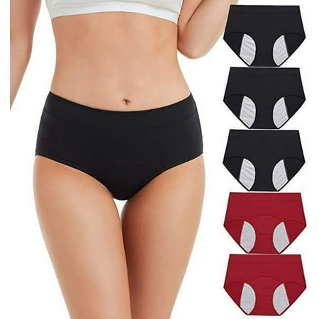 

Women s Underwear Side Leakage Proof Physiological Triangle Cotton Women s Breathable Solid Color Underwear Seamless Comfortable Underwear 5Pcs Style 1 XXXL 3XL Style 1 Multi-color 2XL