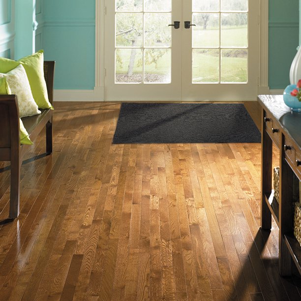 Mainstays Titan Solid Area Rug, Black, 2'6" x 3'10"