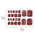 thumbnail image 3 of Women Fashion Toe Nail Wraps Art Stickers Self Adhesive Tools Tips Polish Nail, 3 of 3