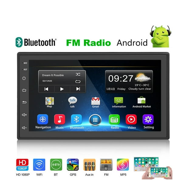 Camecho Car Radio Autoradio 9 HD Touch screen Autoradio Multimedia Player  2.5D Touch Screen Auto audio Auto Stereo MP5 Mirror link Bluetooth FM ,  with 12LED Backup Camera 