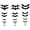 Style 3, variant on vlrwzc 3D Bats Wall Decal Wall Sticker for Home Halloween Party Decoration