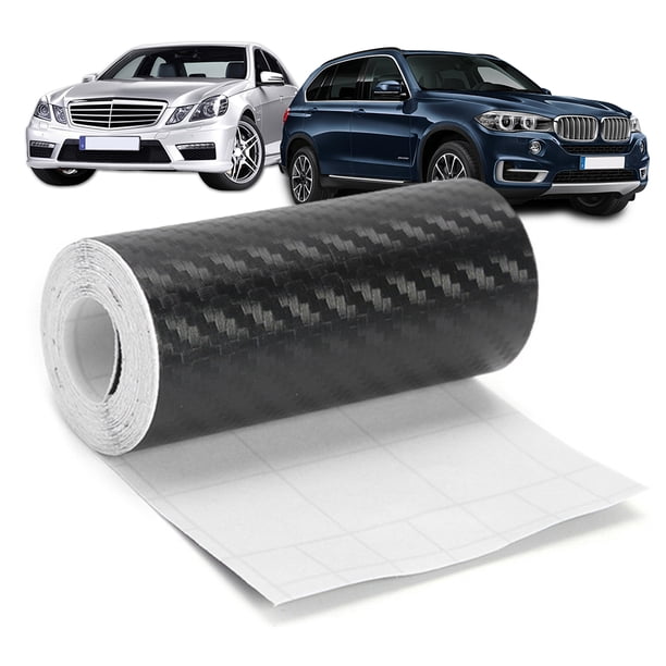 Película Protección Protector Alféizar Puerta Pegatinas Coche Fibra Carbono 3D Impermeable