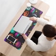 thumbnail image 3 of Long Mouse Pads for Desk,Rainbow Halloween Pumpkins Pattern Desk Mats on Top Of Desks, Desk Mouse Pad Extra Large with 3mm Non-Slip Base and Stitched Edge for Gaming,Office,Work,Home 31.5x11.8in, 3 of 5