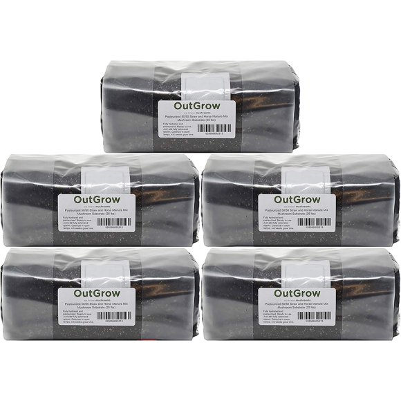 Substrat de Mélange de Fumier de Paille et de Cheval Pasteurisé 50/50 (25 Lb)