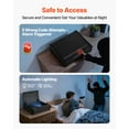 thumbnail image 4 of VEVOR Gun Safe, Heavy Duty Handgun Safe with Fingerprint/Password/Key, 3-Way Quick Access Firearm Case Box with Lighting for 2 Pistols & 2 Magazines, Pistol Gun Box for Nightstand Bedside Desk Car, 4 of 9
