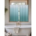 thumbnail image 7 of Kitchen Curtains 45 Inches length, Turquoise Ombre Window Treatment Curtain Drapes, Teal White Gradient Modern Abstract Art Lightweight Window Panels for Living Room Bedroom, 52"x45", 2 Panels, 7 of 7