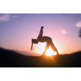 thumbnail image 2 of Hawaii, Maui, Olowalu, Woman Doing Yoga At Sunset. Poster Print (17 x 11), 2 of 4