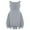 Grey, variant on Girls Chiffon Pleated High-waisted Princess Pageant Bridesmaid Birthday Party Dress Grey 6