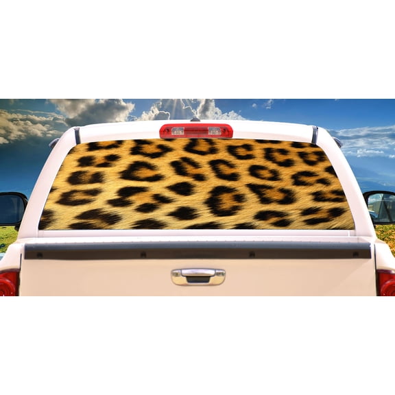 CHEETAH Rear Window Graphic back truck decal suv view car animal