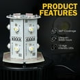 thumbnail image 4 of XPRITE 12 LED 6W LED Clearance & Marker Lights 12V fits All Vehicles Magnetic Mount, 4 of 9