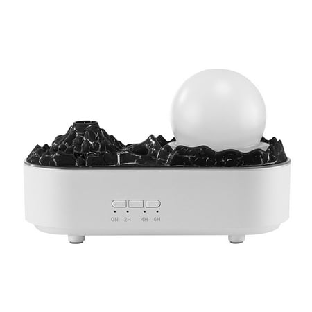 

QTBIUQ Aromatherapy Essential Oil Diffusers Air Diffuser/Humidifier Volcano Humidifier Home High Tabletop Decoration Bedroom Small Night Light Crystal Humidifier White