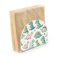 thumbnail image 2 of JSTEL Cute Dinosaurs Dino Cartoon Napkin Holder for Table Cocktail Farmhouse, 2pcs Paper Napkins Dispenser for Home Kitchen Coffee Shop Dining Room Decor, 2 of 9