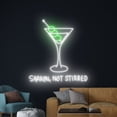 thumbnail image 4 of Handmadetneonsign Shaken Not Stirred Martini Led Sign, Shaken Martini Neon Light, Martini Cocktail, 4 of 5