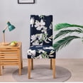 thumbnail image 4 of Chair Covers for Dining Room Printed Dining Chair Covers (Idyllic Flower Blue, 6 PCS), 4 of 6