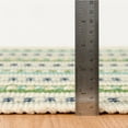 thumbnail image 2 of Dash & Albert Long Slade Handwoven Cotton Rug, 2' x 3', Teal, 2 of 7