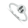 thumbnail image 4 of Hippy Love Forest Nature Ring .925 Solid Sterling Silver Band Jewelry Female Male Unisex Size 9, 4 of 4