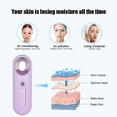thumbnail image 3 of USB Rechargeable Facial Mist Capacity, Mini Cool Face Mist Steamer with USB, Handy Facial Sprayer, 3 of 5