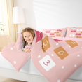 thumbnail image 3 of Manfei Hopscotch Number Twin Comforter Sets, Rainbow Cloud Bedding Set, Pink, Pink Reversible, 2 Pieces, 1 Comforter and 1 Pillowcase, 3 of 7