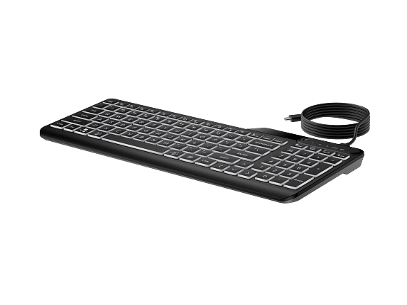 HP 400 Backlit Wired Keyboard