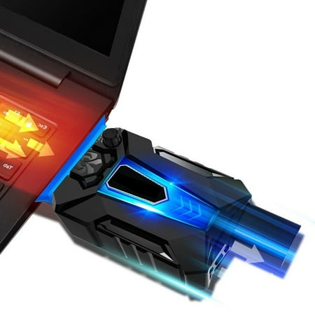 LED Portable Laptop Cooler, EEEkit Gaming Portable Laptop Cooler ,Faster Cooling And USB (Best Way To Make Laptop Faster)