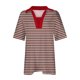 thumbnail image 5 of Tops Cortos para las Mujeres Blusas Impresas Manga Corta Turndown Collar Camiseta, Tops de Blusa para las Mujeres Casual, 5 of 5