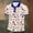 White, variant on Laipiong Men's Patriotic Regular Fit Polo Shirt American Flag Pattern Short Sleeve For 4th Of July Daily Outdoor Wear
