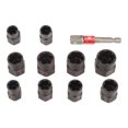 thumbnail image 3 of 11Pcs Impact Bolt Nut Remover Set 3/8 Drive Extractor Socket Tool with Hex Adapter for Removing Damaged Rusted Screws, 3 of 5