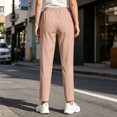 thumbnail image 5 of IYYVV Stretch Active Pants for Women Comfy Fit Quick Dry Athletic Pants Running Hiking Joggers with Zipper Pockets Beige S, 5 of 5