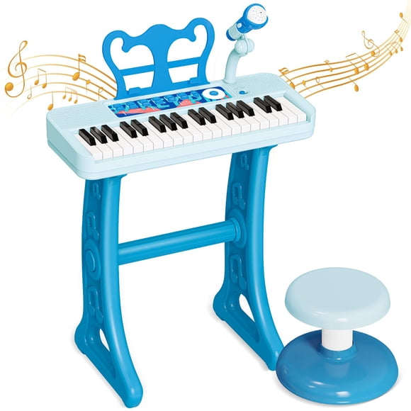 Piano de Juguete NEUBSAW de 37 Teclas con Micrófono para Niños de 3 a 7 Años
