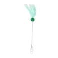 thumbnail image 2 of Varita interactiva para gatos, juguete ligero para mascotas, suministros interactivos con plumas Verde, 2 of 9