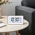 thumbnail image 2 of REGALWOVEN Loud Alarm Clock for Heavy Sleepers -Three Alarms, Snooze Function, Fits Bedside Table Black 5.5"L x 1..7"W x 3.1"H, 2 of 6