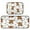 Reindeer with Scarf Pattern, variant on 2-Piece Kitchen Rugs Set Non-Slip Mats Carpet Floor for Kitchen, Bathroom (19.7"x27.6" & 19.7"x47.2") Red Christmas Tree and Lights