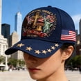 thumbnail image 5 of NIEWTR United States 250th Anniversary Hat USA 250th Anniversary Hat Adjustable Embroidery Patriotic Baseball Cap for Men Women(A,One Size), 5 of 9