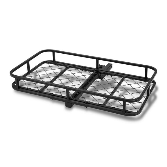 DNA Motoring RHC-8314 For 2" Receiver Tow Hitch Foldable Rear Cargo Carrier Basket With Pin & Clip