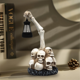 thumbnail image 1 of Decoraciones de Halloween con Esqueleto, Decoración Exterior de Calavera de Halloween con Linterna Solar, Estatua de Jardín Aterradora para Césped de Patio, 1 of 4