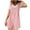 Pink, variant on Timegard Overalls for Women Scoop Neck Fitting Wide Leg Short Rompers Casual Solid Color Summer Fashion