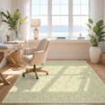 thumbnail image 3 of Design&I 8'x10' Ultra Soft Area Rug, Sage Cream Checkered Stripe Waffle Motif Symmetrical Bathroom None Fluffy Washable Non Shedding for Bedroom Living Room Under Sectional, 3 of 7