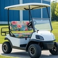 thumbnail image 3 of Uorisanigo Golf Cart Seat Cover Lightweight Dress UP Golf Cart Keeps Seats Hawaiian Pink Hibiscus Flowers Clean and Comfortable Club Car Accessories Suitable for All Seasons, 3 of 7
