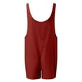 thumbnail image 5 of ZAZYULZ Pants Rompers for Women Women's Casual Summer Rompers Overalls Jumpsuit Shorts(Red,Xl), 5 of 5