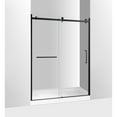 thumbnail image 3 of Kingston Brass Prato Frameless Sliding Shower Door 60" L x 76" H, Right Handed, Matte Black, 3 of 7