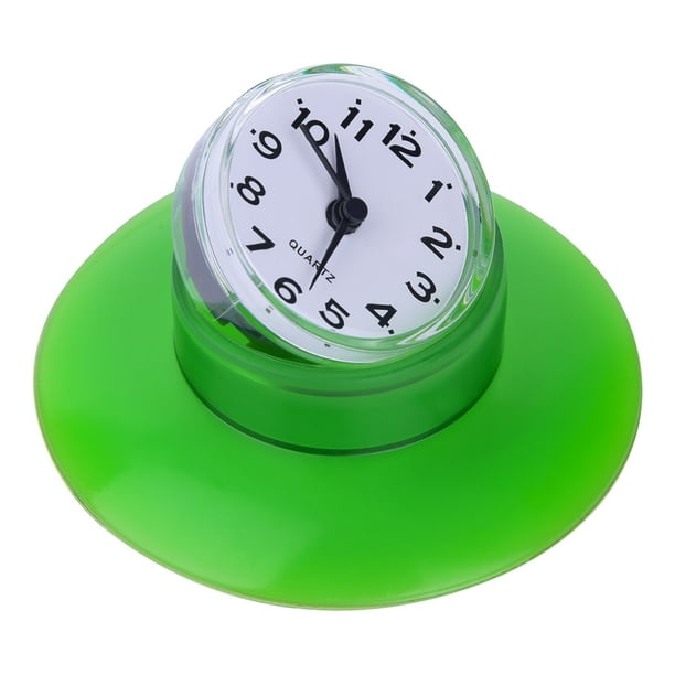 HERCHR Quartz Clocks, Mini Cute Bathroom Kitchen Mirror Suction Wall